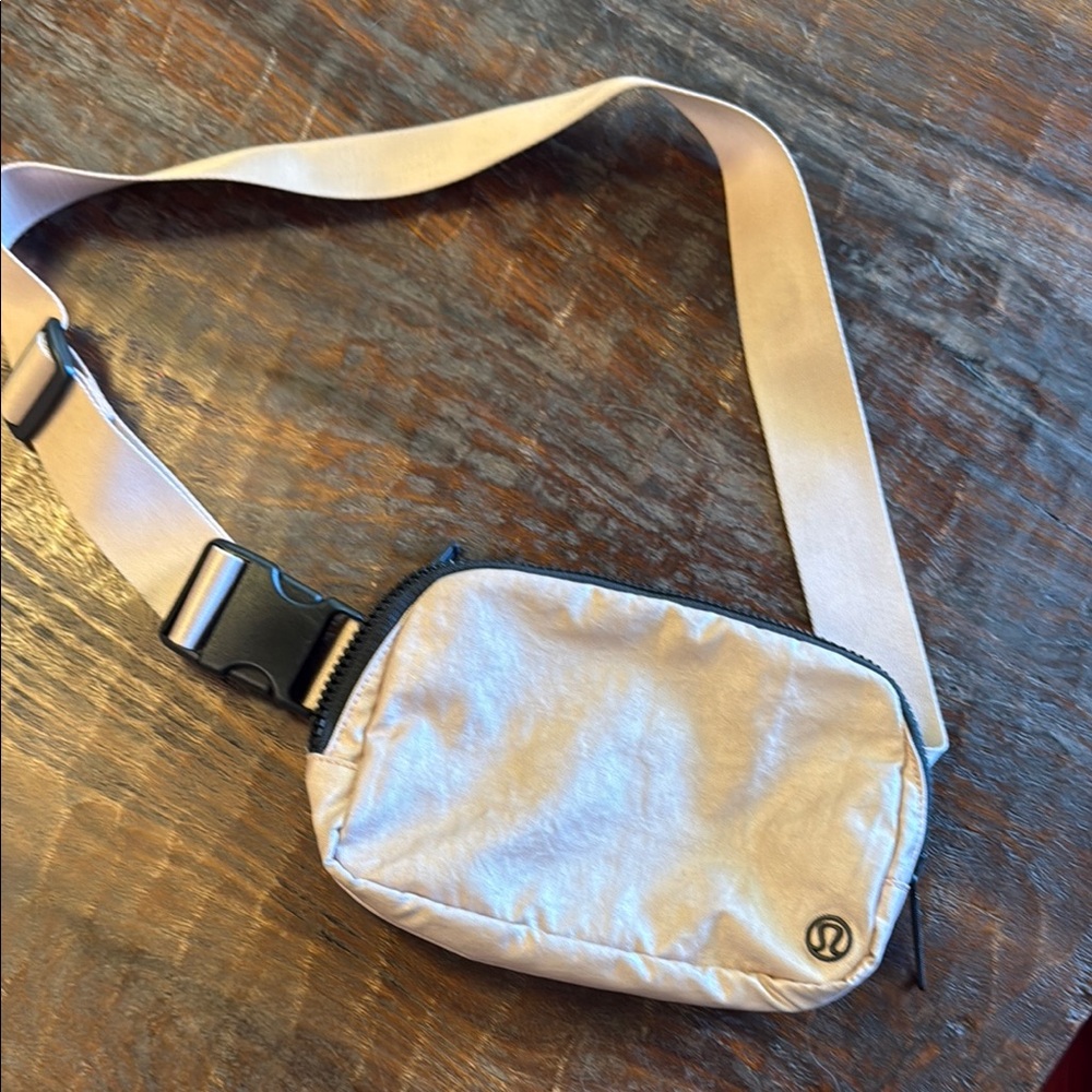 Lululemon Athletica Pink Metallic Belt Bag
